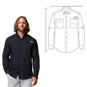 CAMISA TAMIAMI MEN ML COLUMBIA personalizada